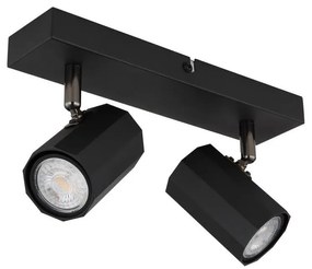 Globo 57918-2B - Спот JAMES 2xGU10/25W/230V черен