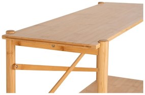 Бамбукова конзолна маса в естествен цвят 32x83 cm Manaus – House Nordic