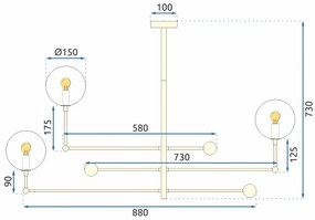 Лампа APP919-6CP