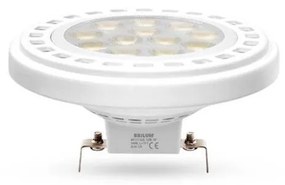 LED Крушка ECOLINE AR111 G53/12W/12V 4000K 30° бял - Brilagi