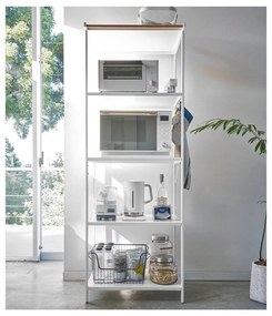 Стоманен стелаж в матово бял цвят 60x170x46,5 cm Tower – YAMAZAKI