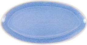 Плато овал LA MEDITERRANEA Calobra Blue, 27x14 cm, порцелан