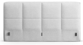 Светлосива тапицирана табла за легло 249x100 cm Darren – Micadoni