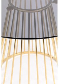 Кръгла маса за хранене със стъклен плот ø 104 cm Floris - White Label