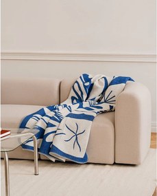 Синьо одеяло 165x200 cm Lino – noo.ma