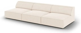 Кремав кадифен диван 240 cm Jodie – Micadoni Home