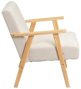 Бяло шенилово кресло Vintage – Casa Selección