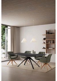 Зелени тапицирани трапезни столове в комплект с подлакътници 2 бр. Donatelo – Marckeric