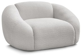 Светлосиво кресло от букле Tina – Bobochic Paris