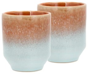 Оранжеви чаши за еспресо от керамика в комплект от 2 чаши от 80 ml Styles - Villa Collection