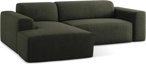 Зелен ъглов диван (ляв ъгъл) Keli – Makamii