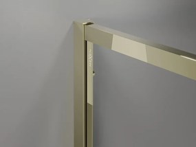 Mexen Exo-R петоъгълен душ параван 90 x 90 см, прозрачен, златист - 812-090-090-50-00