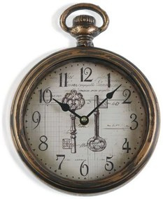 Стенен часовник Keys Метал (28 x 5 x 22 cm)