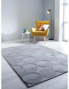 Сив вълнен килим , 160 x 230 cm Gigi - Flair Rugs