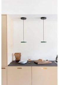 Тъмнозелено LED висящо осветително тяло с метален абажур ø 15 cm Asteria Micro – UMAGE