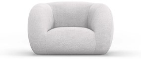 Светлосиво кресло от плат букле Essen - Cosmopolitan Design