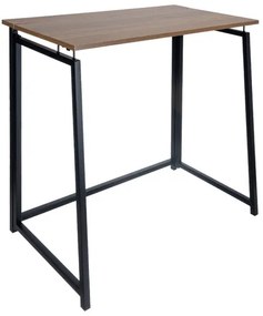 Сгъваема работна маса в стил Loft 80 x 45 cm Черен