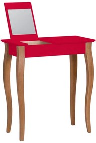 Червена тоалетка с огледало, широчина 65 cm Lillo - Ragaba