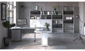 Бял модулен шкаф за книги 89x189 cm Prima - Tvilum