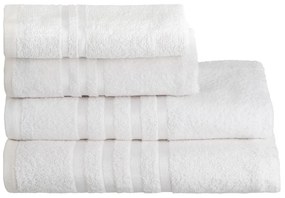 Бяла памучна кърпа от тери 50x100 cm Simple – Casa Selección