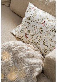 Бяло-бежово плетено одеяло 130x170 cm Chunky Marl Knit – Catherine Lansfield