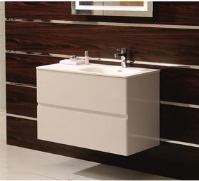 Конзолен PVC шкаф ICP 9060 R /ДЯСНО КОРИТО/ с умивалник, 90x46x60см