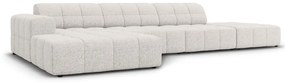 Светлосив ъглов диван (ляв ъгъл) Chicago - Cosmopolitan Design