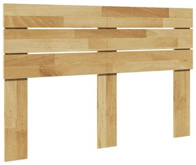 851977 vidaXL Табла за легло 120 см, масивна дървесина, дъб