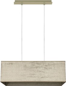 Пендел БРИК, никел, абажур Сарай Бронз, 2xE27