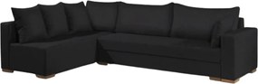 Ъгъл диван Trendy-Right-285φ 185β cm.-Black