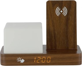 Дигитална/настолна аларма с безжично зарядно Retro LED Night Light – Karlsson