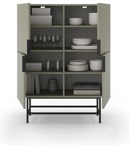 Зелено-сиво шкафче 100x128 cm Eldia – Marckeric