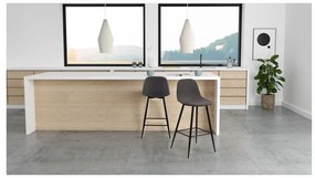 Комплект от 2 тъмно сиви стола Wilma - Actona