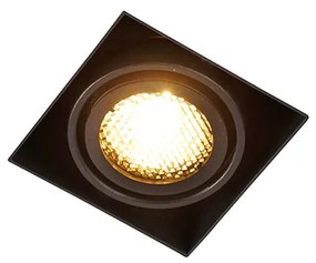 Комплект от 6 вградени прожектора черни регулируеми без рамки - Oneon Honey