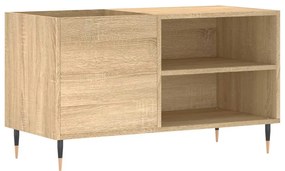 831695 vidaXL Шкаф за винилови плочи сонома дъб 85x38x48 см инженерно дърво