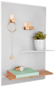 Бяла метална дъска за обяви Perky, 34,5 x 52,5 cm Perky - PT LIVING