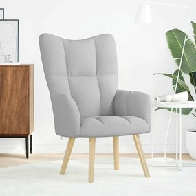 4016766 vidaXL Релаксиращ стол Cloud Grey Fabric