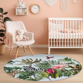 Детски килим подходящ за пране ø150 cm Jungle – Mila Home
