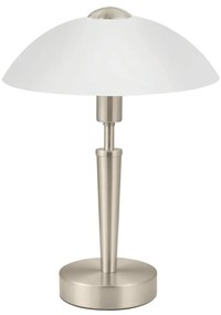 Сива затъмняваща се настолна лампа със стъклен абажур (височина 35 cm) SOLO 1 – EGLO