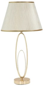 Бяла настолна лампа със златен дизайн Glam Flush - Mauro Ferretti