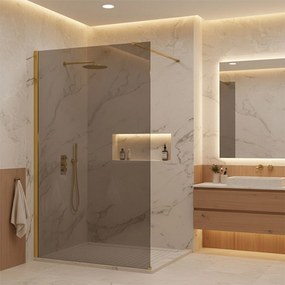 Параван за душ Rea Flexi Grey / Gold 110