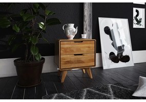 Нощно шкафче от дъбова дървесина Greg - The Beds