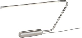 LED настолна лампа в сребрист цвят (височина 33 cm) Olea – Trio Select