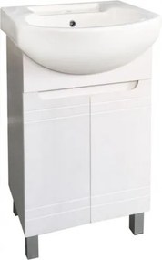 Долен шкаф за баня ICP 5044 NEW, Inter Ceramic, PVC, бял, с умивалник, 50x40x85см