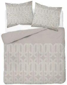 Фланелени чаршафи - бежови с геометричен мотив 2 части: 1 бр. 140x200 + 1 бр. 70x80