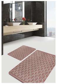 Кафяви кадифени килими за баня в комплект от 2 бр. 60x100 cm – Mila Home
