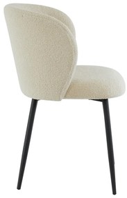 Бежов тапициран трапезен стол Elyna – Light &amp; Living