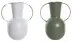 Ваза DKD Home Decor 20 x 13 x 24 cm Метал теракота Бял Зелен (2 броя)