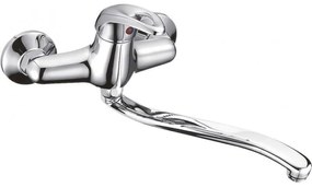 Смесител за кухня "Оливия" ICF 5110030C, месингов, хром, 25х12см