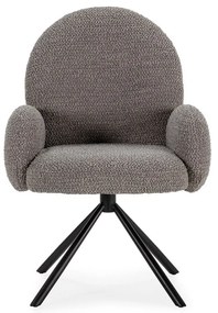 Сив фотьойл Dario - Marckeric